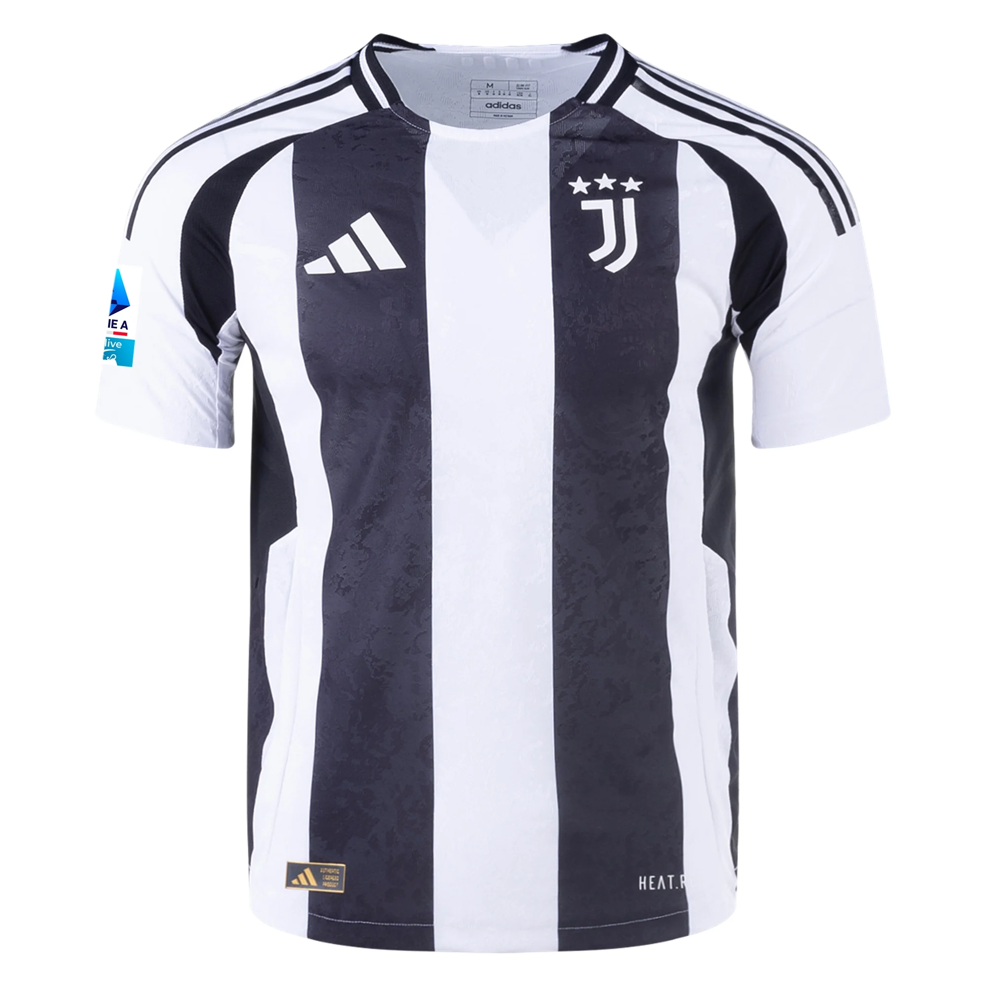 adidas Juventus Authentic Federico Chiesa Home Jersey w/ Serie A Patch 24/25 (White/Black)