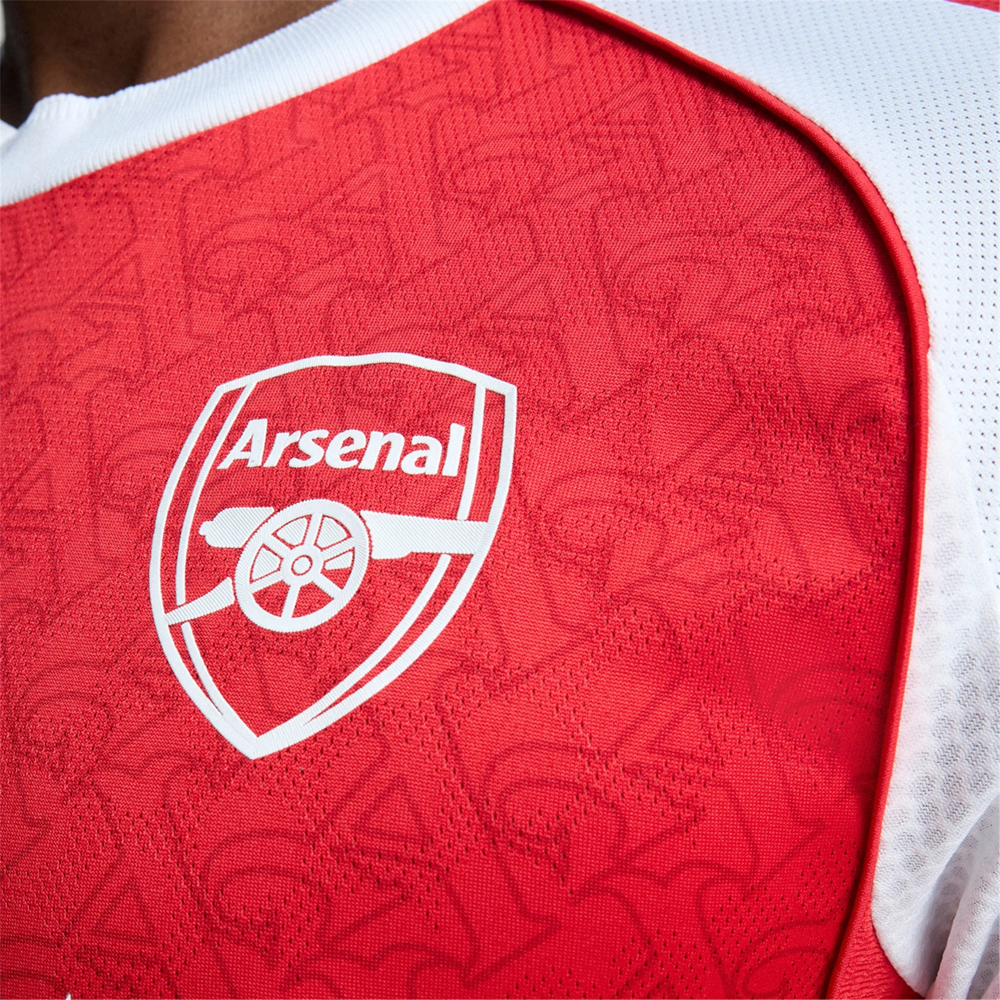 adidas Marquinhos Arsenal FC Authentic Home Jersey 25/26 w/ EPL Patch (Better Scarlet/White