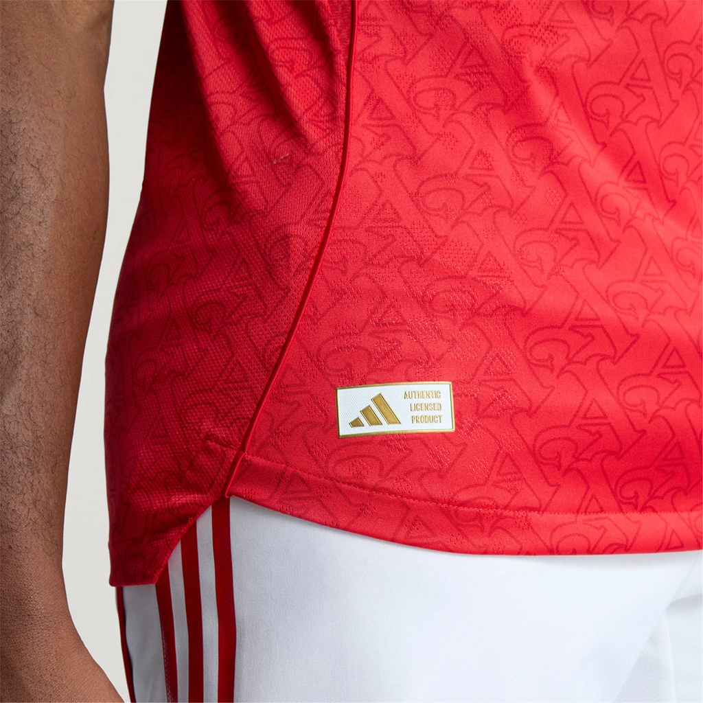 adidas Reiss Nelson Arsenal FC Authentic Home Jersey 25/26 w/ EPL Patch (Better Scarlet/White