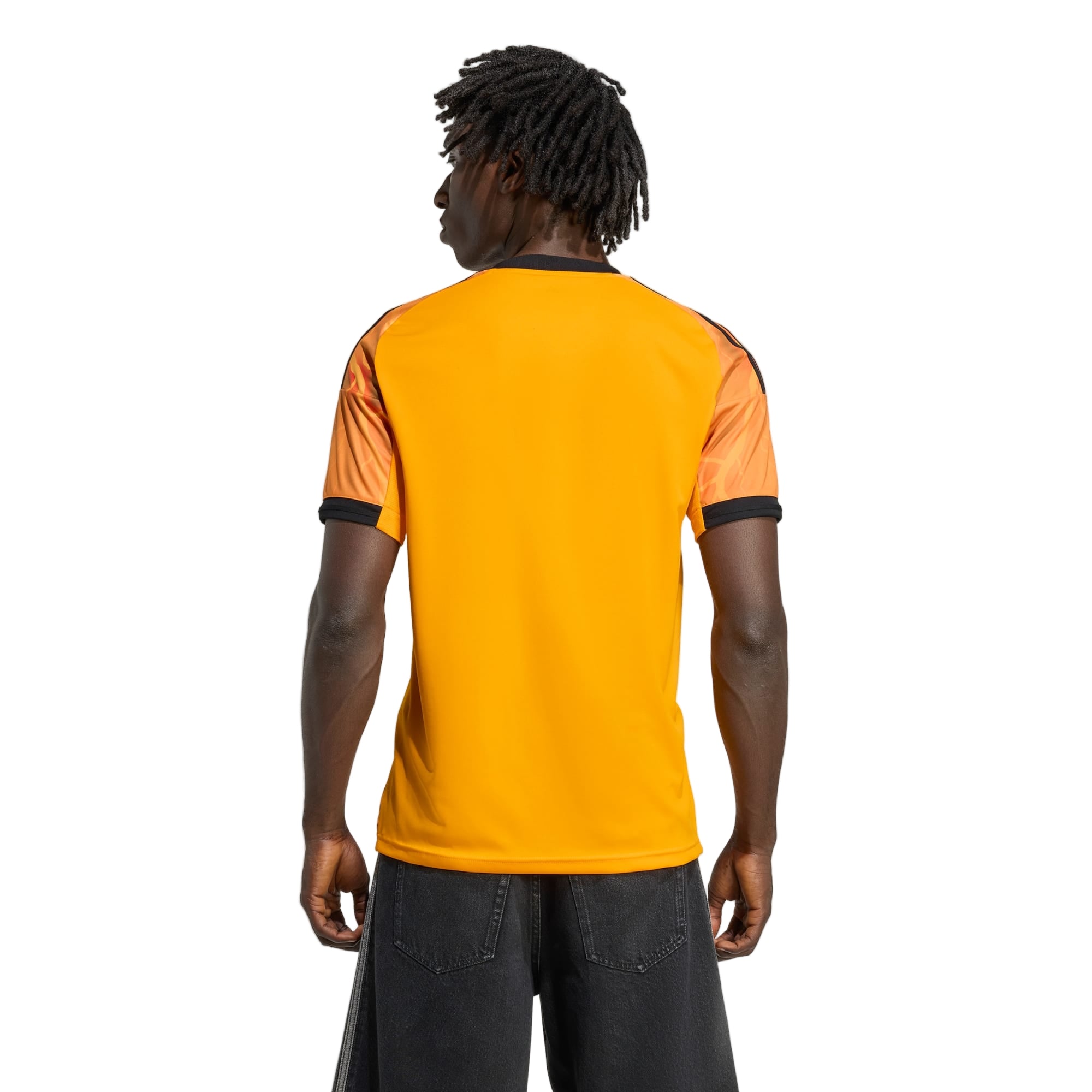 adidas Roma Jan Ziółkowski Away Jersey w/ Europa League Patches 25/26 (Orange/Black)