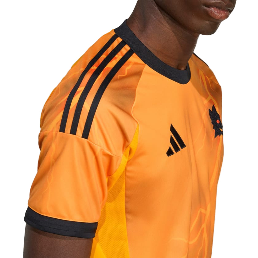 adidas Roma Evan Ferguson Away Jersey w/ Europa League Patches 25/26 (Orange/Black)