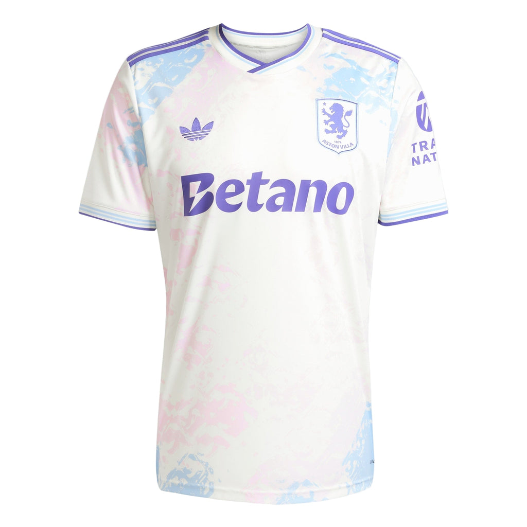 adidas Men's Aston Villa FC 25/26 Third Jersey (White)