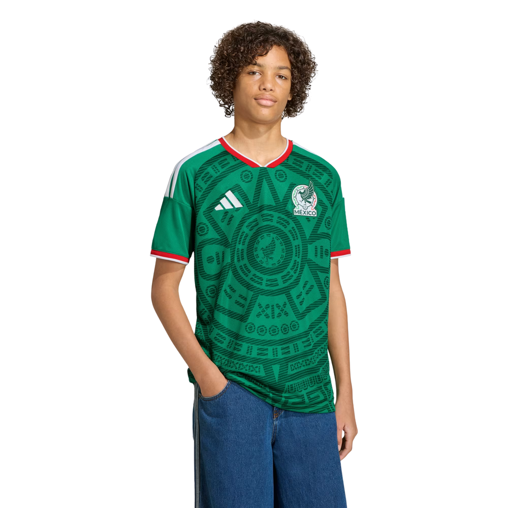 adidas Youth J. Cortizo Mexico 2026 Home World Cup Jersey (Bold Green)
