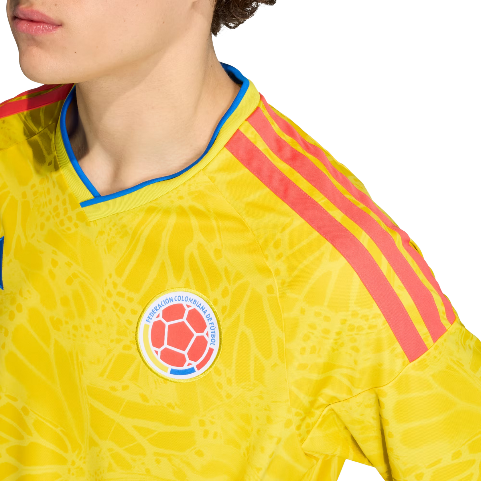 adidas Men's Mina Colombia 2026 Home Jersey (Impact Yellow)