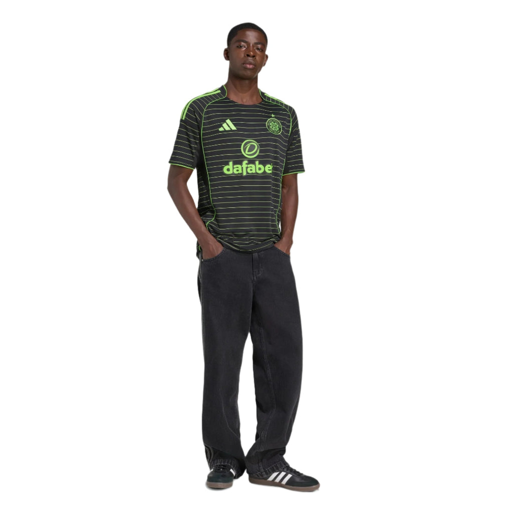 adidas Men's Celtic Away Jersey 25/26 (Black)