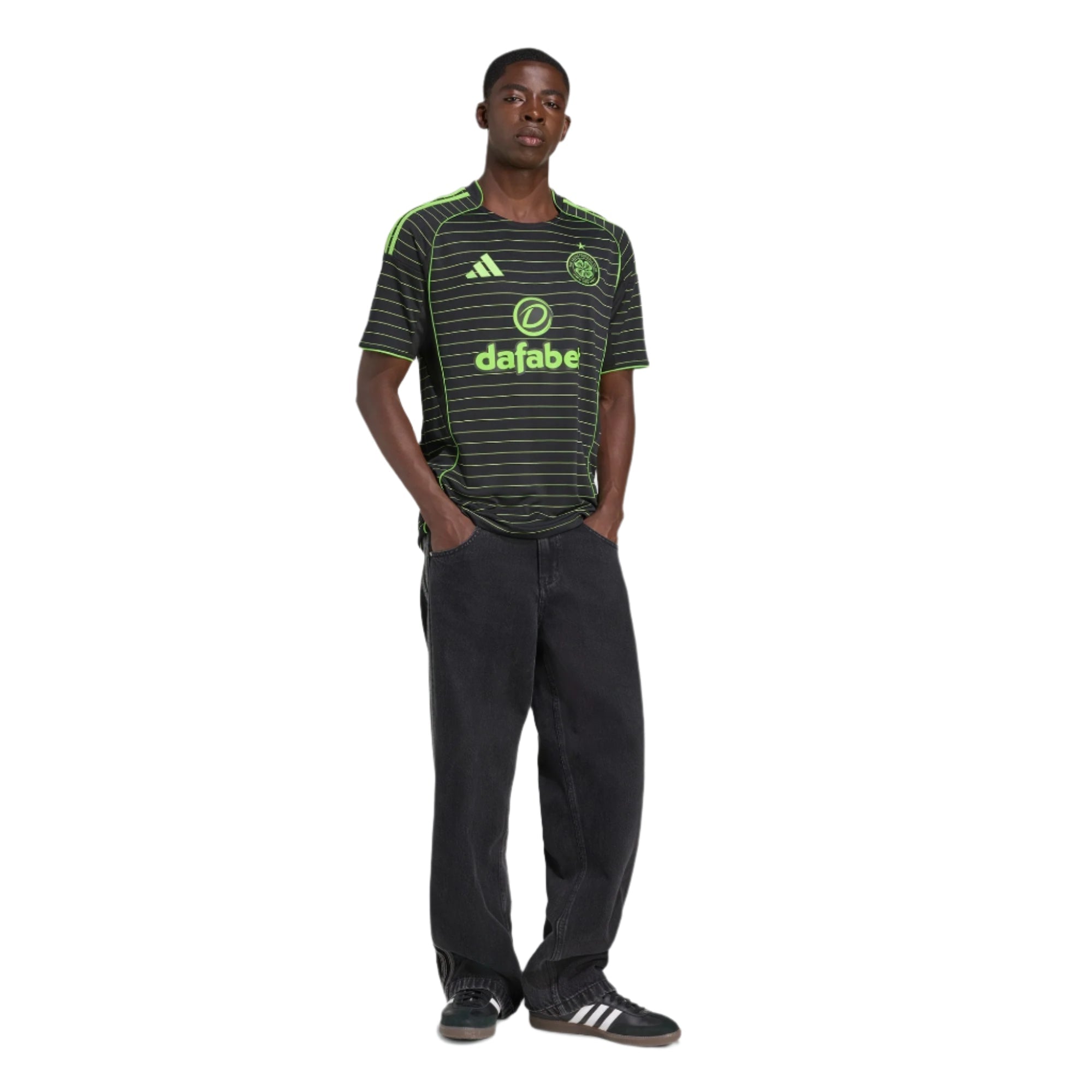 adidas Men's Celtic Away Jersey 25/26 (Black)