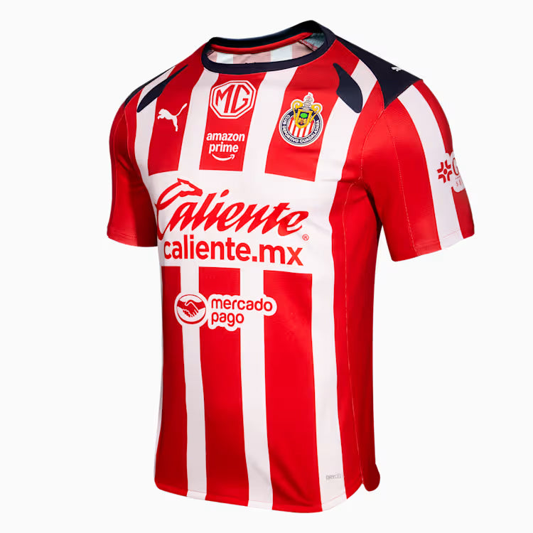 Puma Erick Gutiérrez Men's Chivas De Guadalajara Home Jersey 25/26 (Puma Red/White)