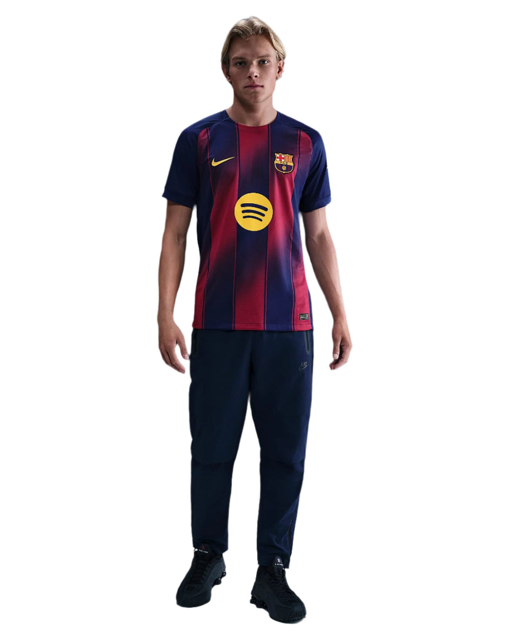 Nike Ferran FC Barcelona Home Jersey 25/26 w/ Champions League Patches (Deep Royal Blue/Midwest Gold)