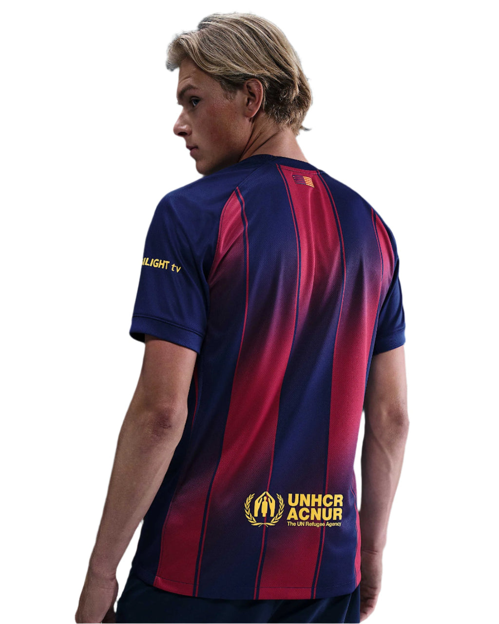 Nike Christensen FC Barcelona Home Jersey 25/26 w/ Champions League Patches (Deep Royal Blue/Midwest Gold)