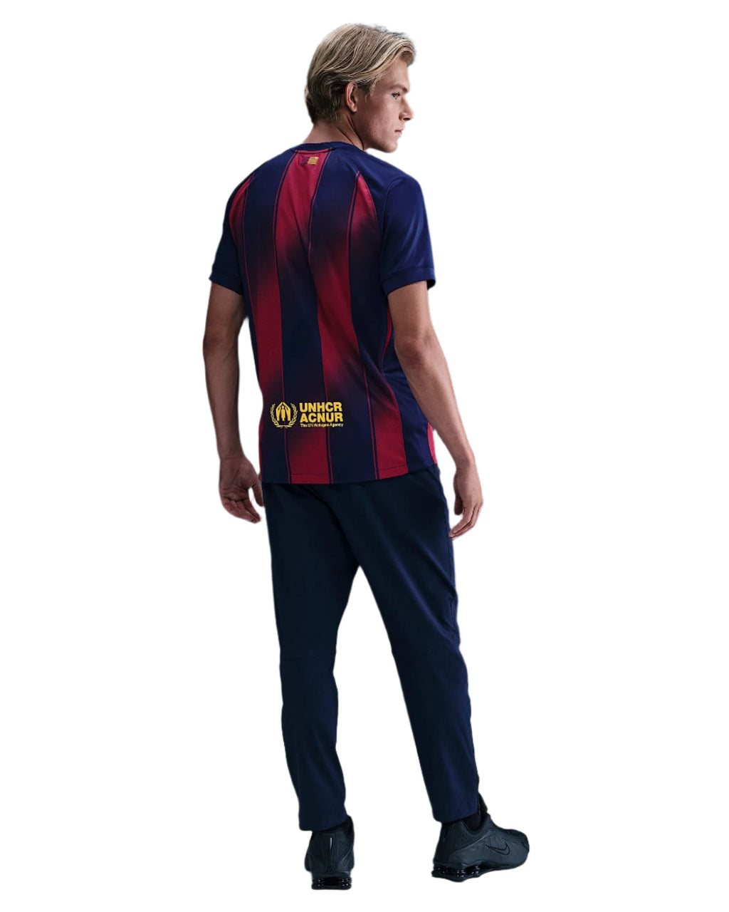 Nike Gavi FC Barcelona Home Jersey 25/26 w/ Champions League Patches (Deep Royal Blue/Midwest Gold)