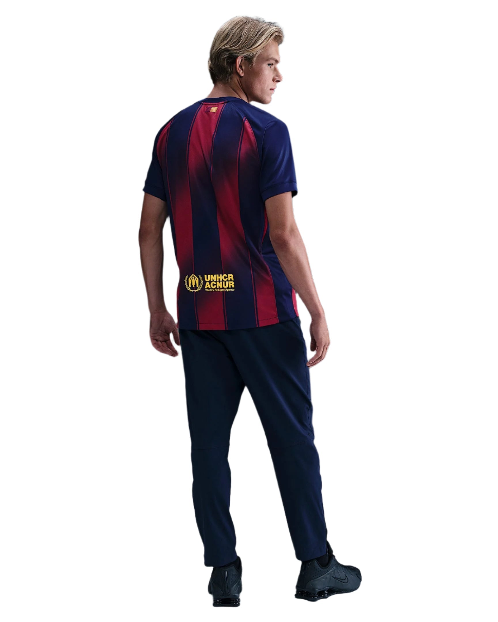Nike Gavi FC Barcelona Home Jersey 25/26 w/ Champions League Patches (Deep Royal Blue/Midwest Gold)