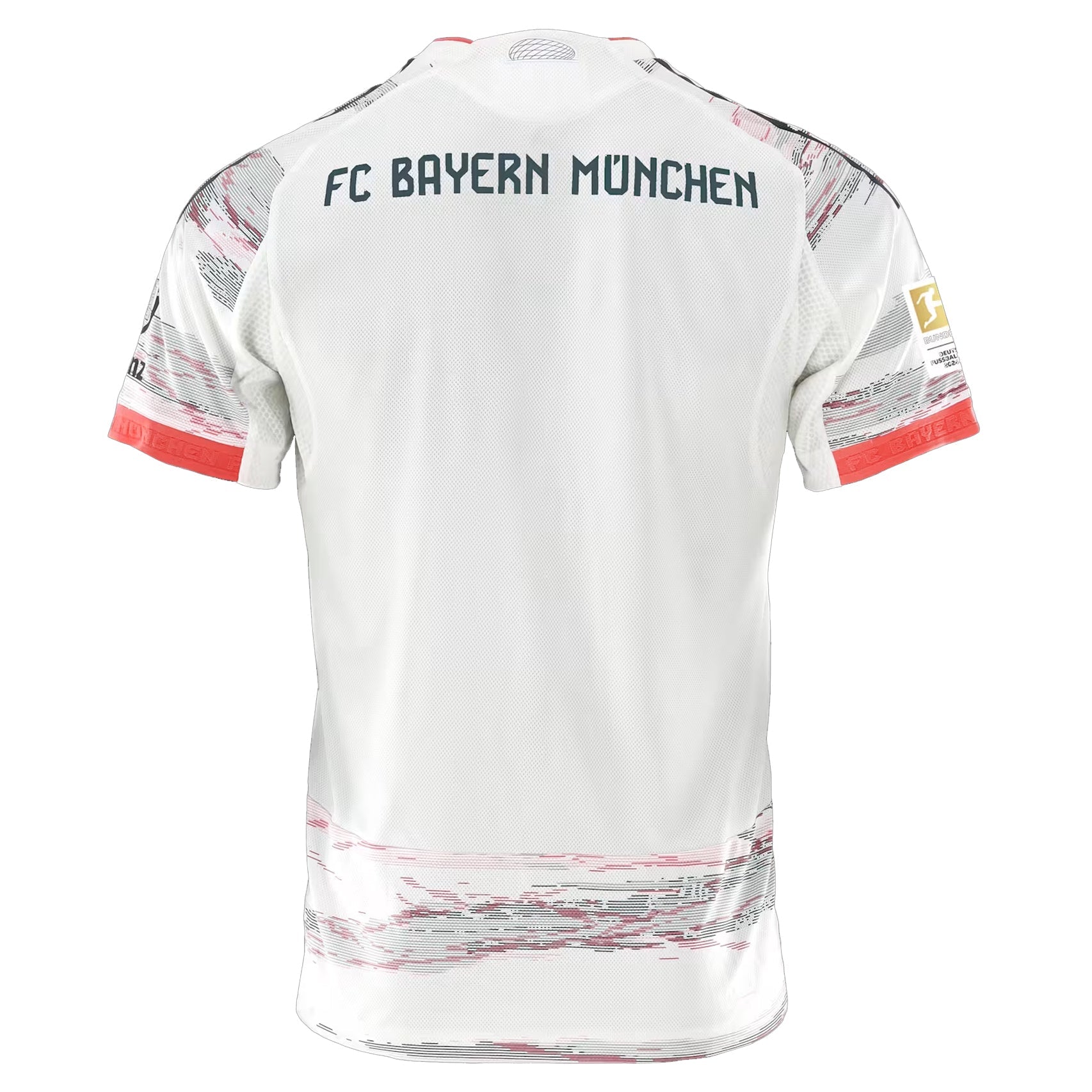 adidas Minjae Authentic Away Jersey 25/26 w/ Sponsor + Meister Bundesliga Patch (White/Red)