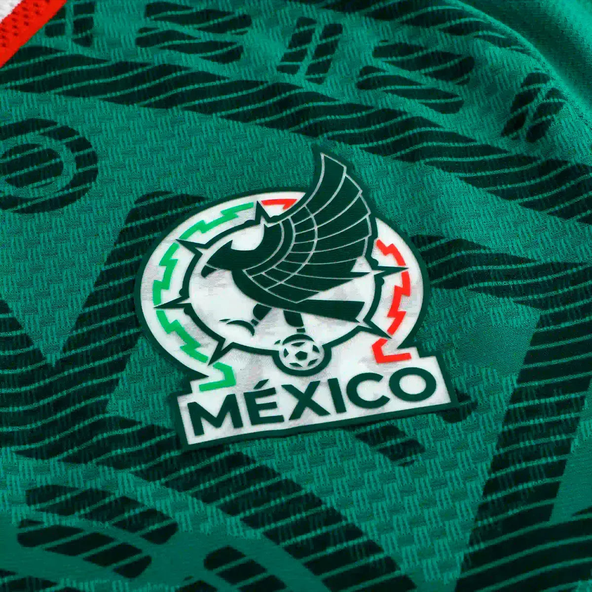 adidas Men's A. Vega Mexico Long-Sleeve Authentic Home Jersey 2026 (Bold Green)