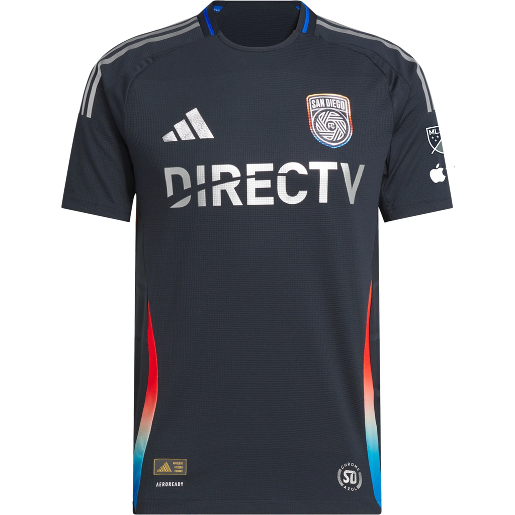 adidas Marcus Ingvartsen San Diego FC Authentic Home Jersey w/ MLS + Apple TV Patches 25/26 (Night Navy)