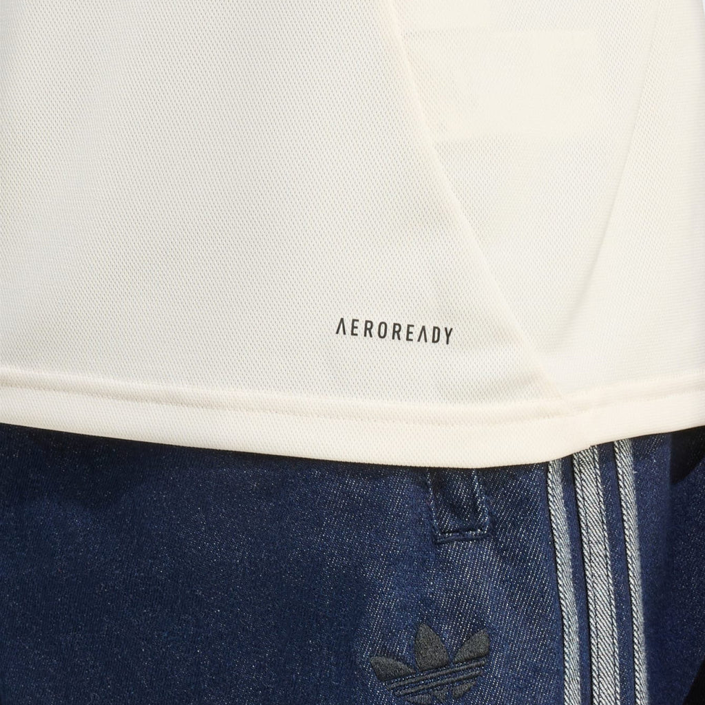 adidas Men's Liverpool Away Jersey w/ EPL Champions + No Room For Racism Patches 25/26 (Wonder White)
