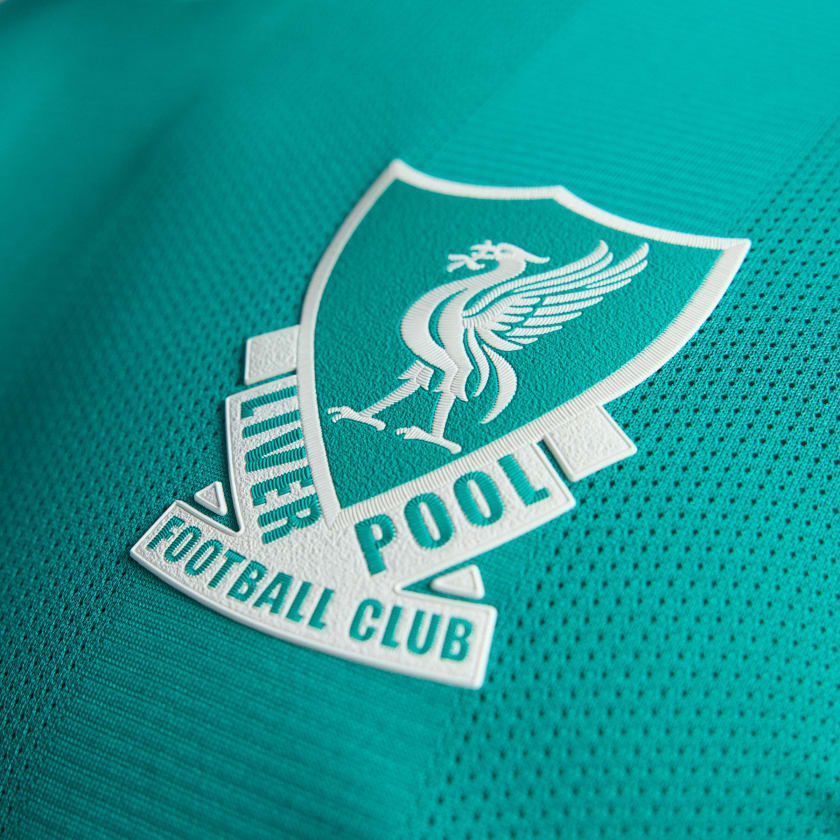 adidas Liverpool FC Authentic Mohamed Salah Third Jersey w/ EPL + No Room For Racism Patches 25/26 (Sea Green)
