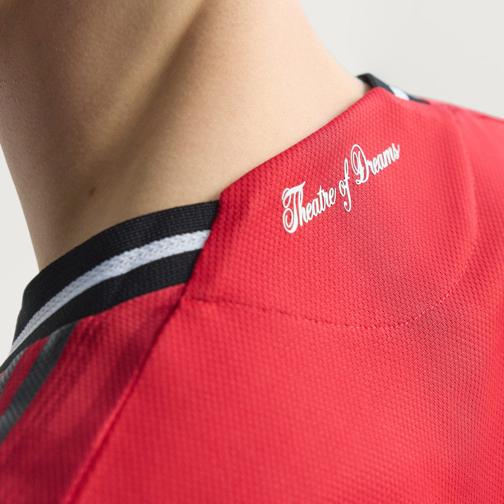 adidas Mainoo Men's Manchester United Authentic Home Jersey 25/26 w/ NRFR + EPL Patch (Red)