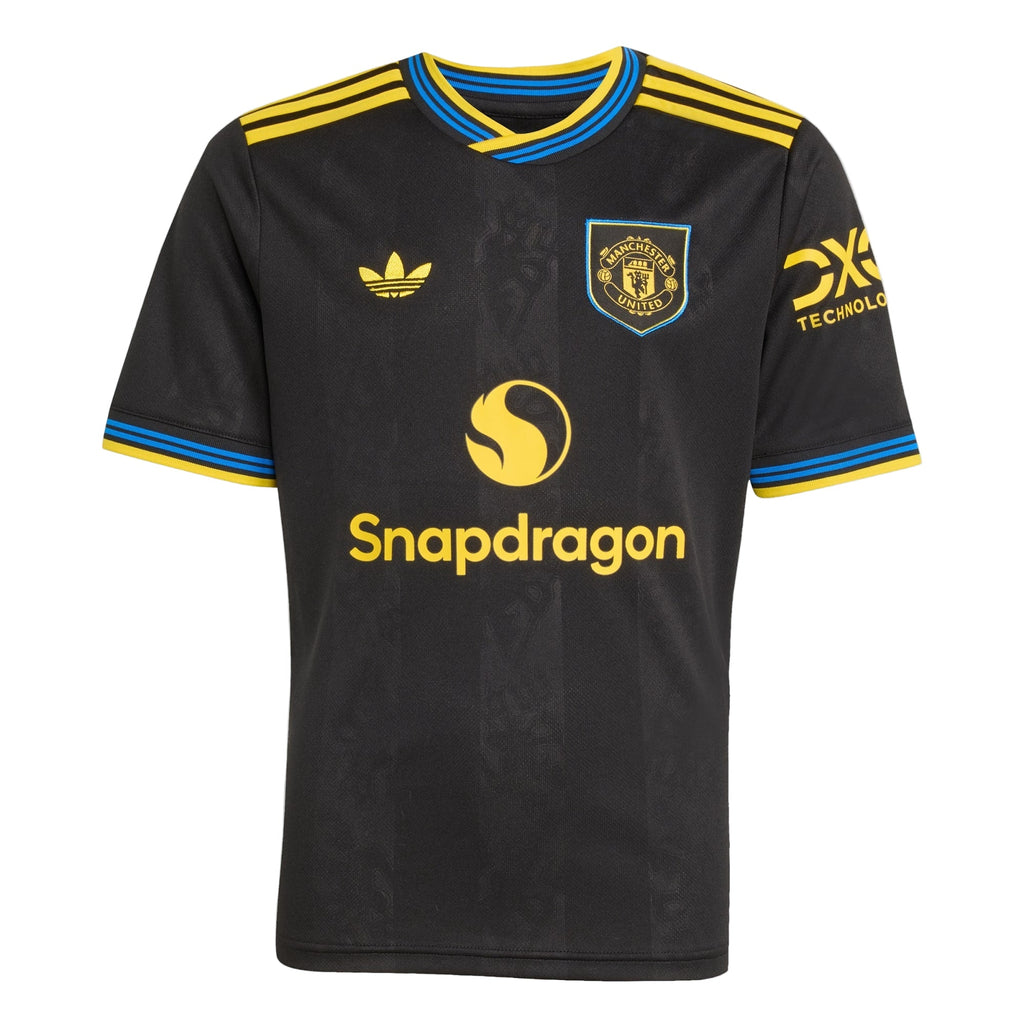 adidas Youth Manchester United 25/26 Third Jersey (Black)