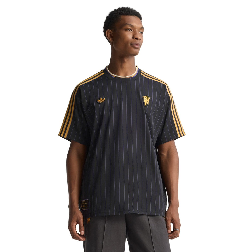 adidas Men's Manchester United 25/26 Icon Jersey (Black)