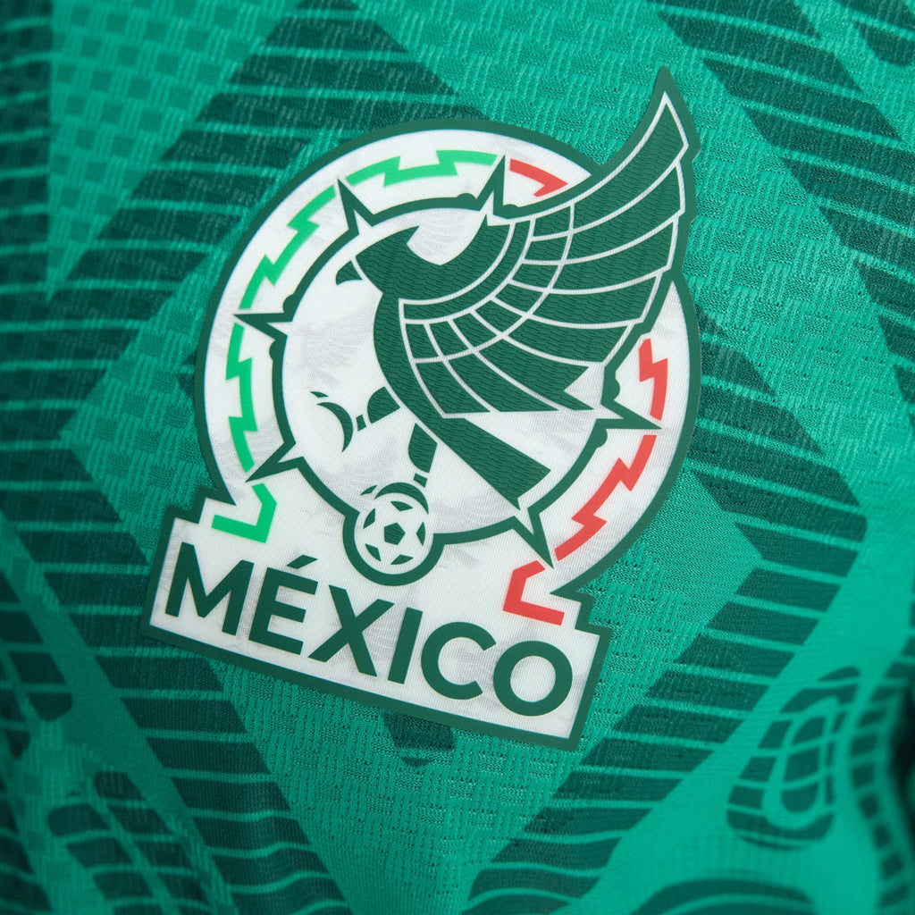 adidas Men's C. Huerta Mexico Authentic Home 2026 World Cup Jersey (Bold Green)