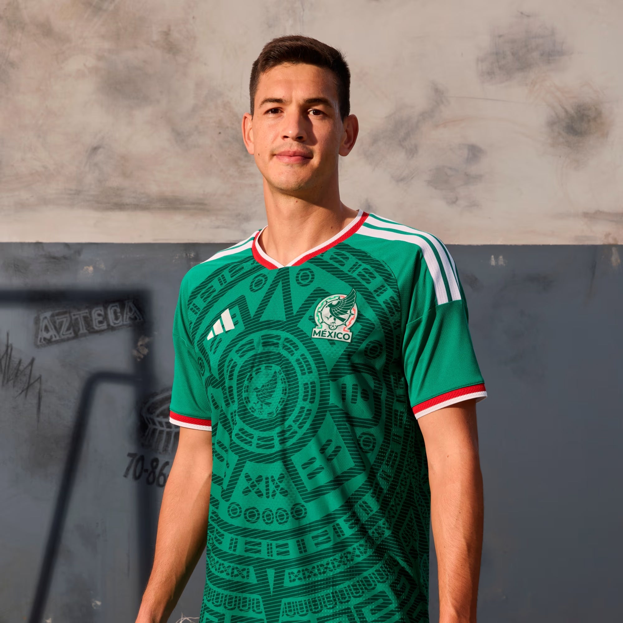 adidas Men's E. Alvarez Mexico Authentic Home 2026 World Cup Jersey (Bold Green)