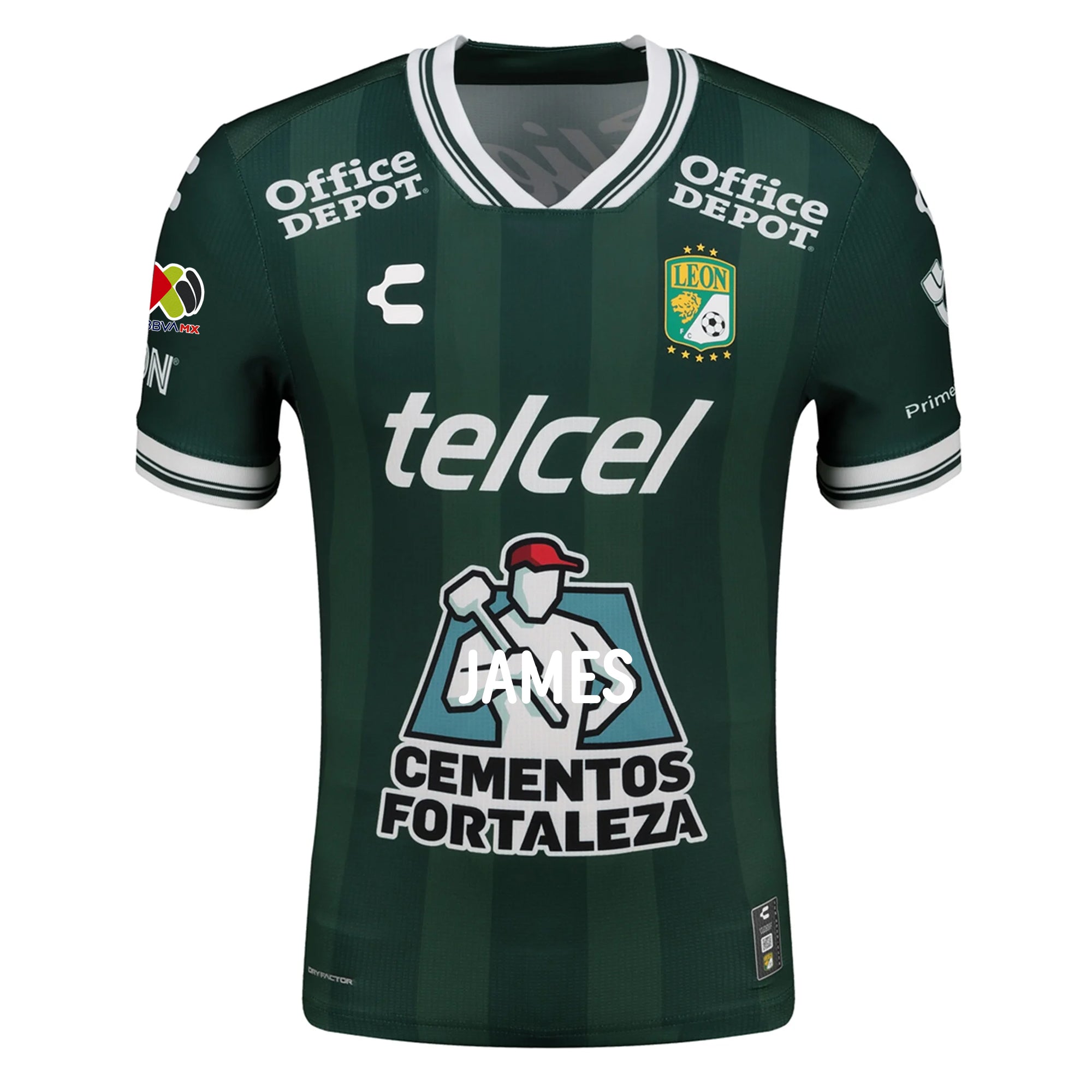 Charly Men's Leon FC Home Jersey 25/26 w/ BBVA Liga Patch (Green)