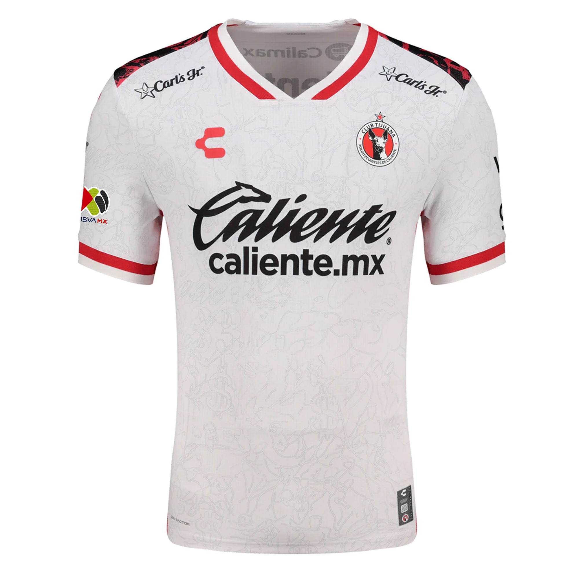 Charly Adonis Preciado Men's Xolos De Tijuana Away Jersey 25/26 w/ BBVA MX Patch (White)