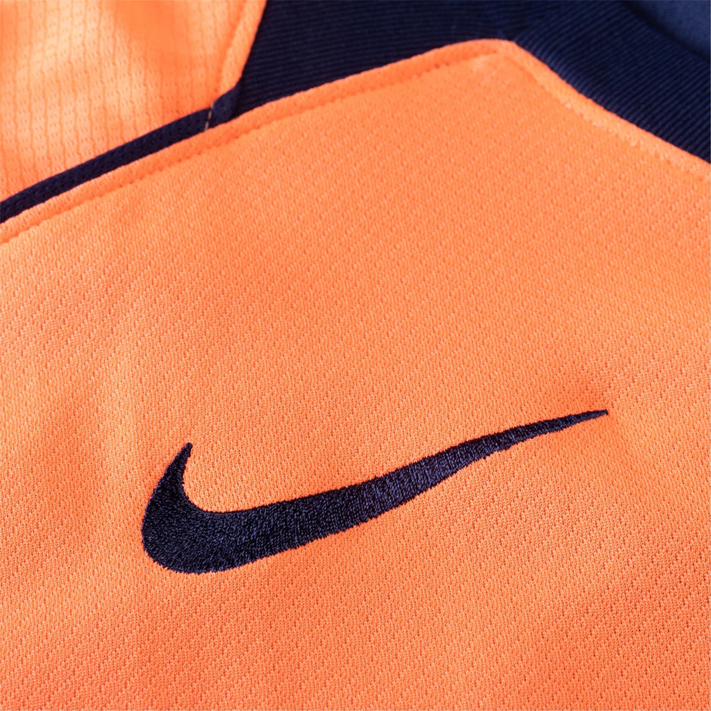 Nike Frenkie De Jong Men's FC Barcelona T90 Third Jersey 25/26 w/ Champions League Patches (Mango/Navy)