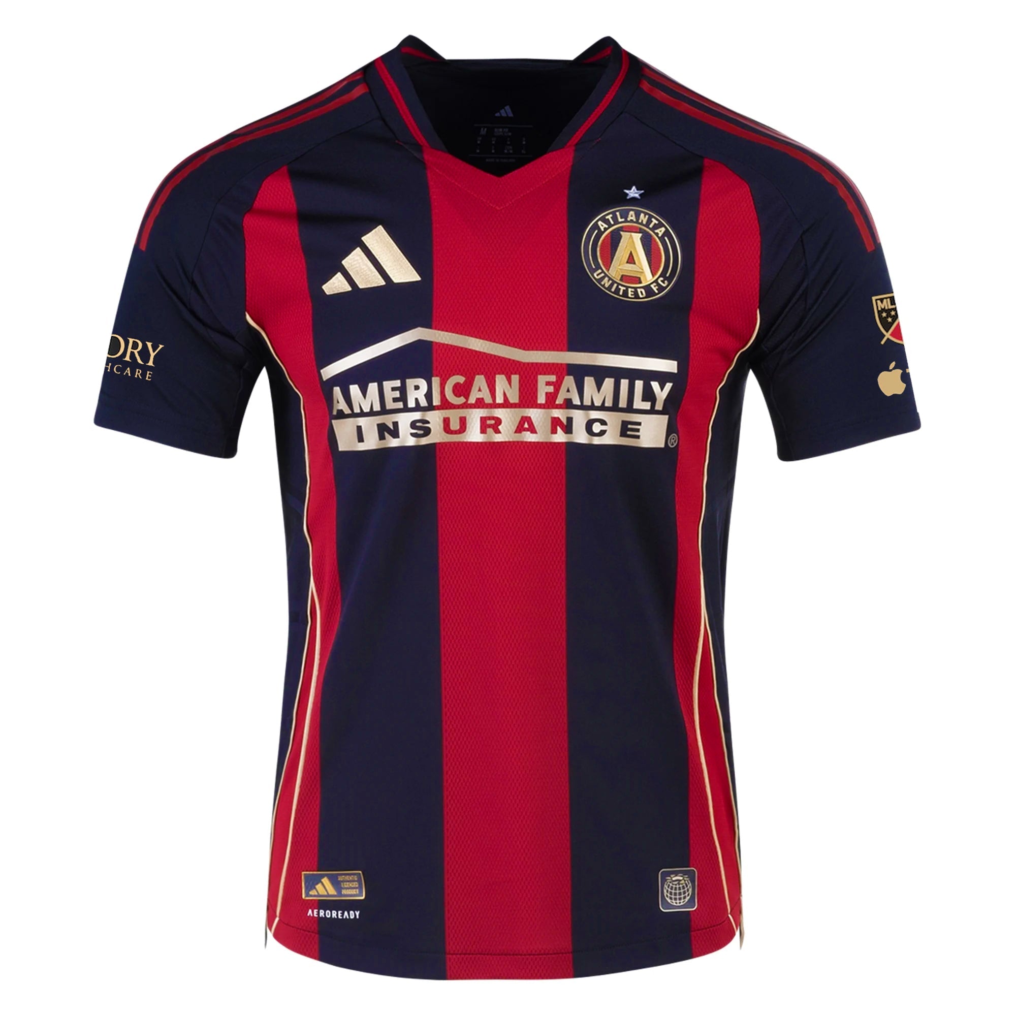 adidas Tristan Muyumba Atlanta United Authentic Home Jersey w/ MLS Patches 25/26 (Red/Black)