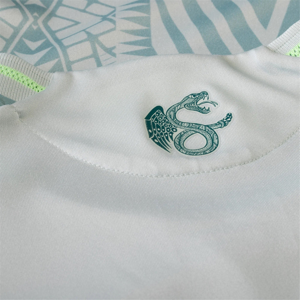 adidas Edson Alvarez Mexico Authentic Away Jersey 24/25 w/ Gold Cup 2025 Patches (Linen Green)