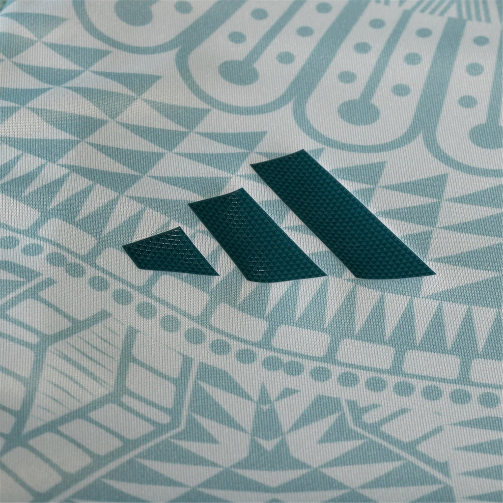adidas Edson Alvarez Mexico Authentic Away Jersey 24/25 w/ Gold Cup 2025 Patches (Linen Green)