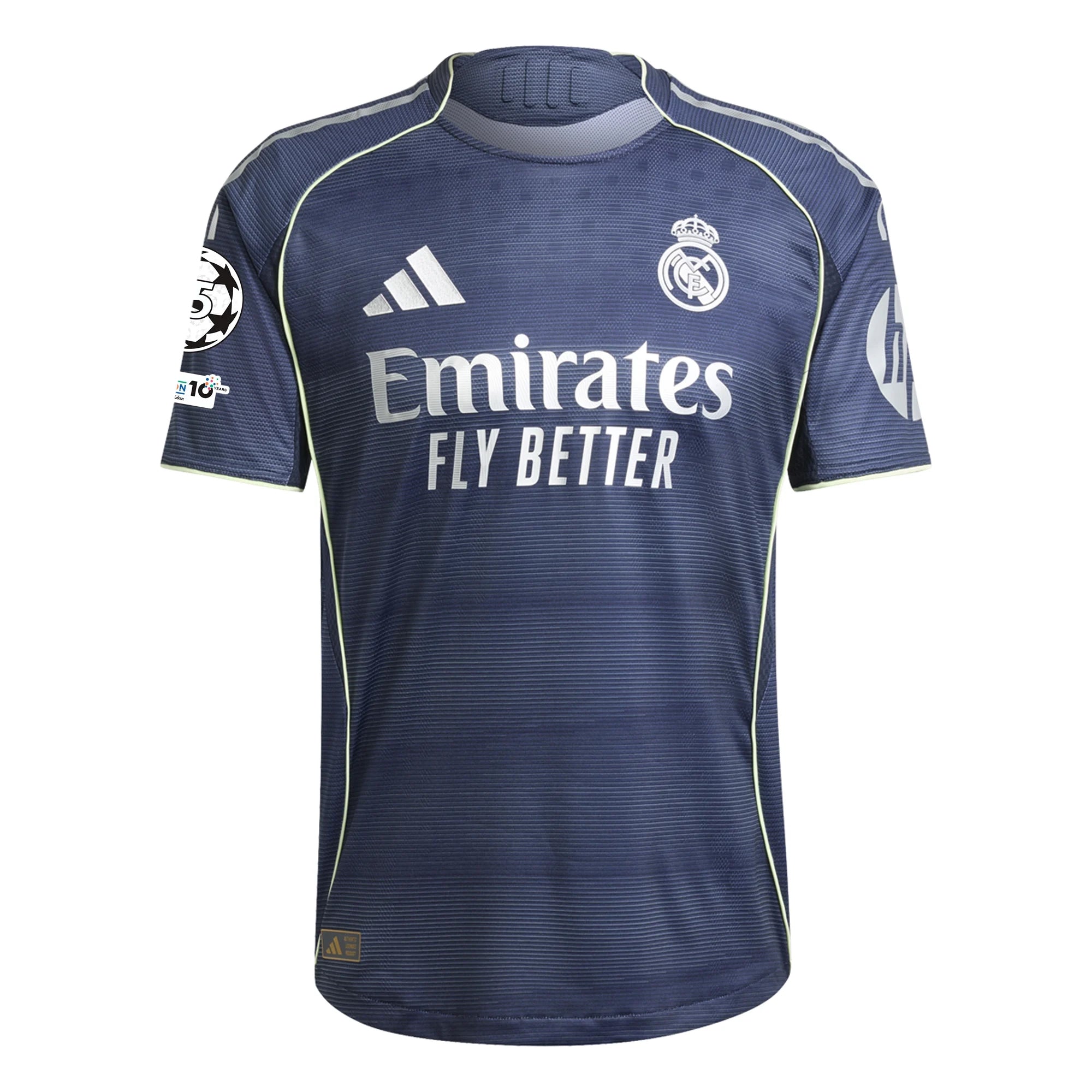 adidas Fran García Real Madrid Authentic Away Jersey 25/26 w/ Champions League Patches (Legend Ink)