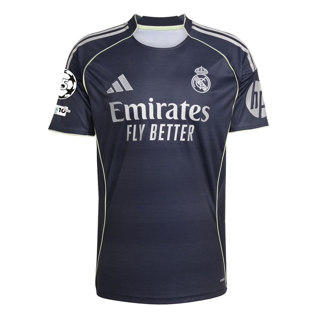 adidas Lucas V. Real Madrid 25/26 Away Jersey w/ Champions League Patches (Legend Ink)