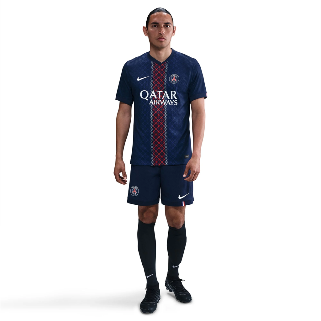 Nike Men's Doue Paris Saint-Germain Authentic Home Jersey 25/26 w/ Champions League Patches (Navy)