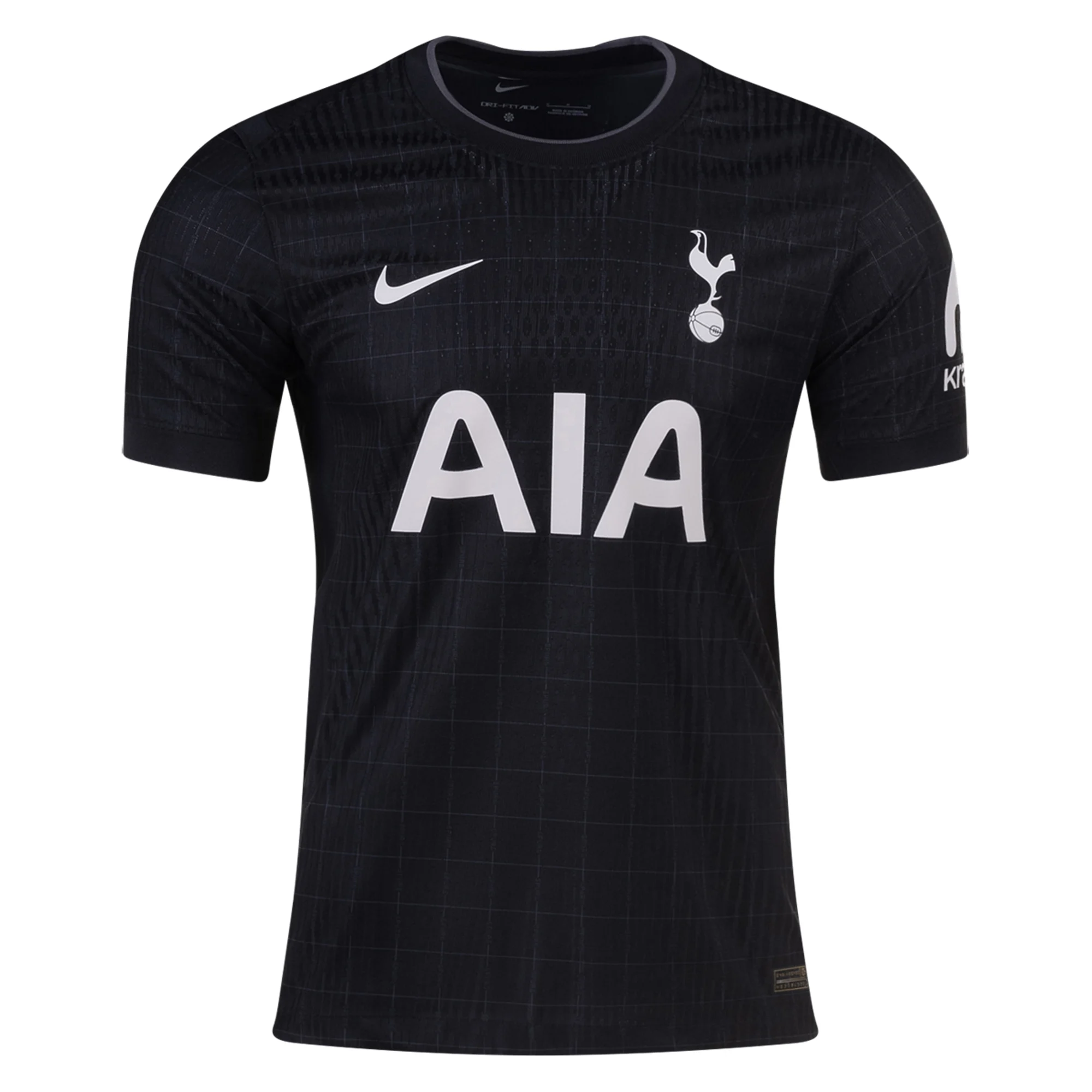 Nike Tel Tottenham Hotspur Authentic Away Jersey 25/26 w/ EPL Patch (Black/Iron)