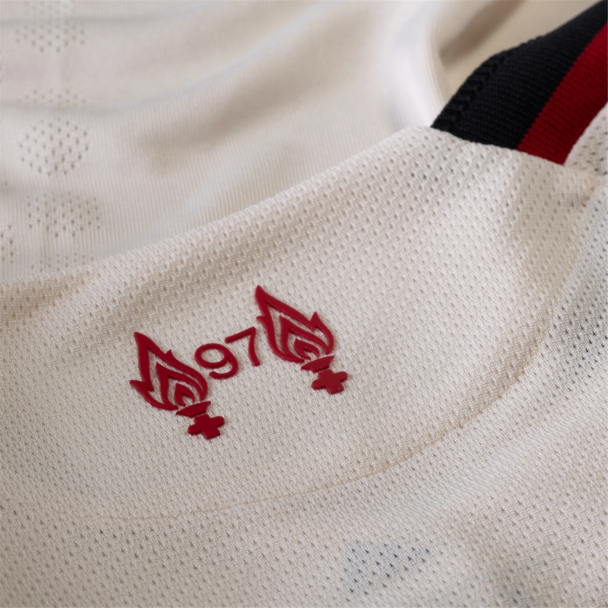 adidas Men's Liverpool Authentic Alexander Isak Away Jersey w/ Champions League Patches 25/26 (Wonder White)