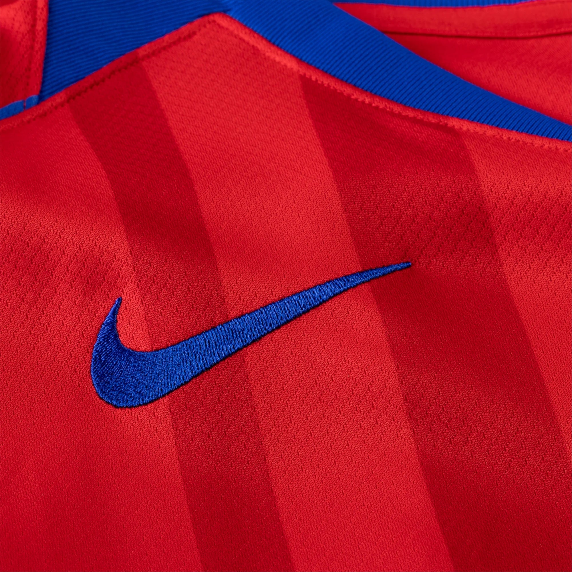 Nike Men's Paris Saint-Germain Authentic Khvicha Kvaratskhelia Third Jersey w/ Champions League Patches 25/26 (Sport Red/Hyper Royal)