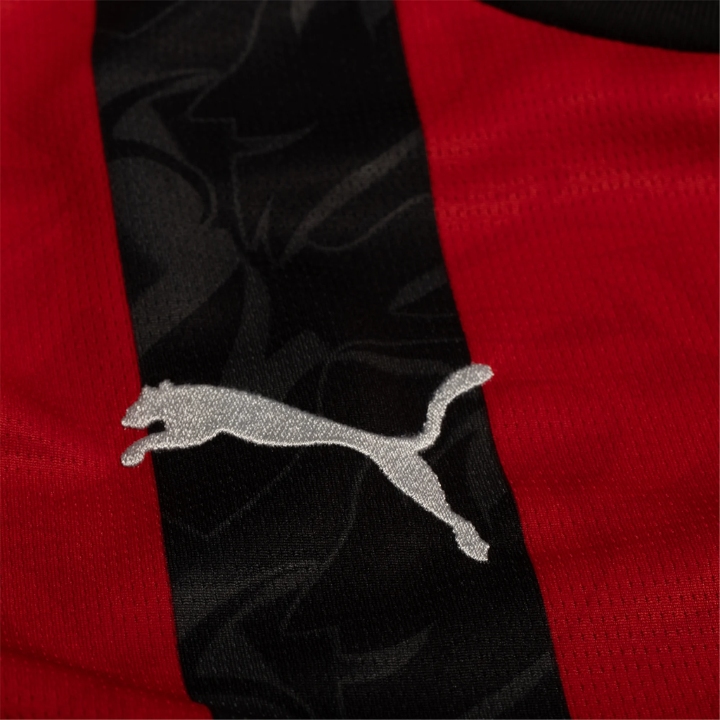 Puma Luka Modric Men's AC Milan Home Jersey w/ Champions League Patches 25/26 (Red/Black)