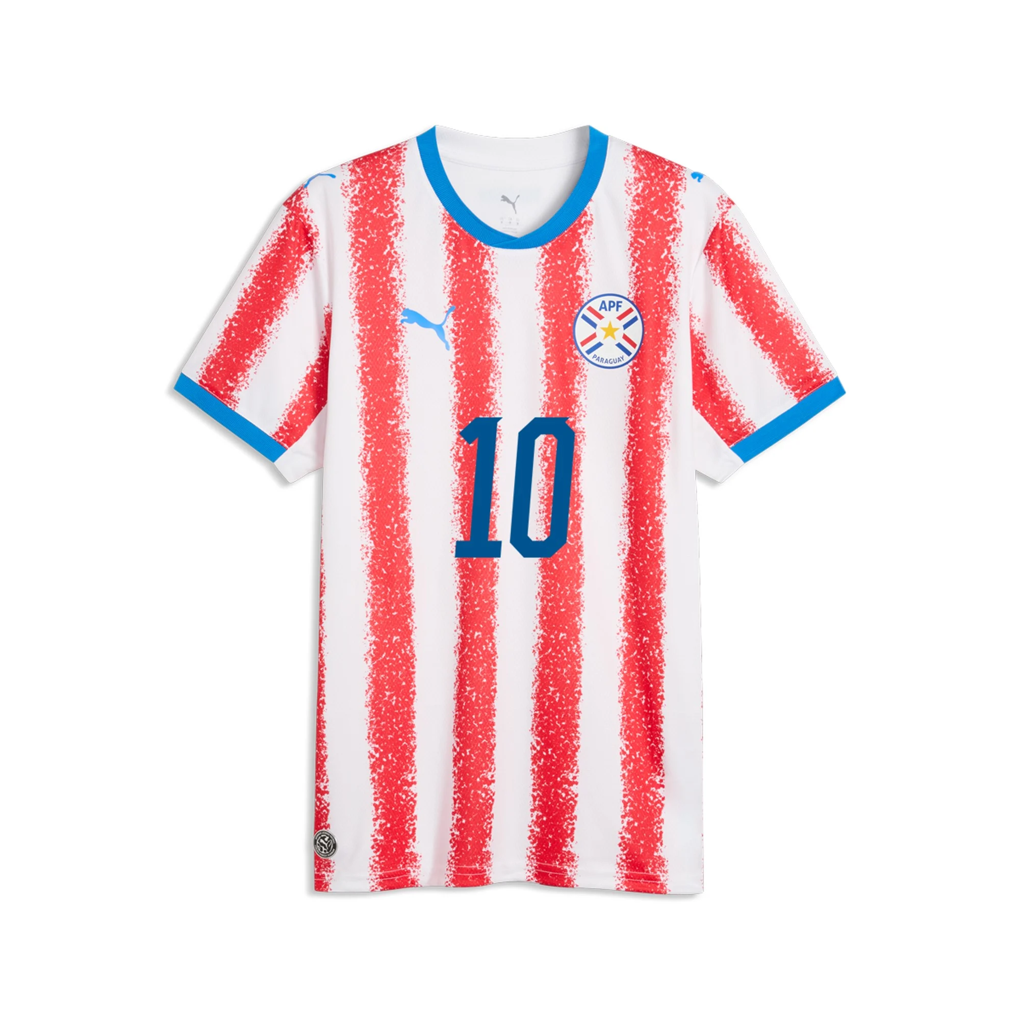 Puma Mens Paraguay Miguel Almiron Home Jersey 2026 (Puma Red/White)