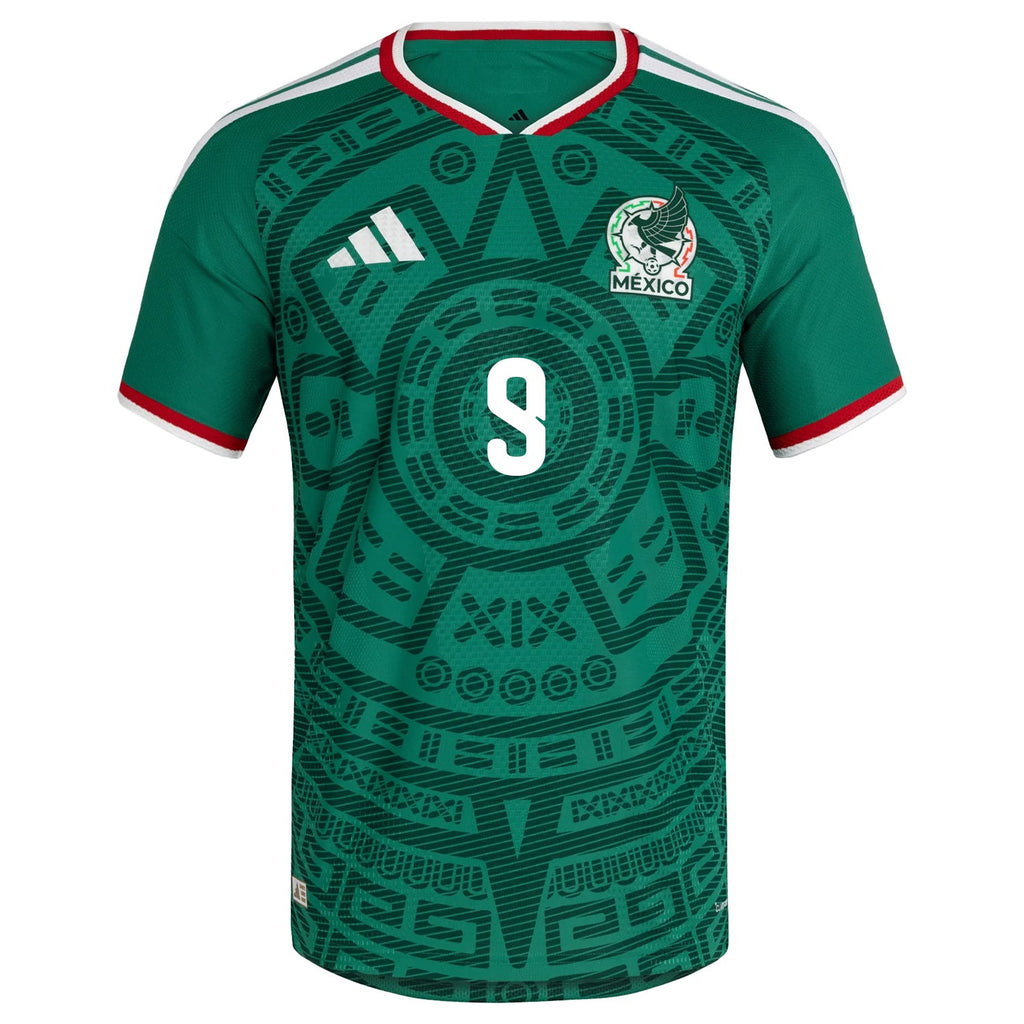 adidas Men's Raúl Jiménez Mexico Authentic Home 2026 World Cup Jersey (Bold Green)