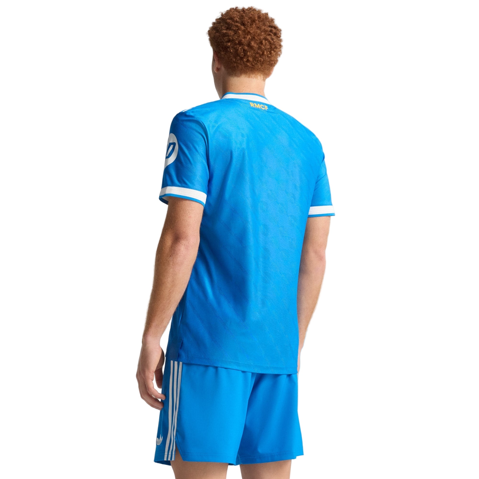 adidas Men's E. Militao Real Madrid 25/26 Authentic Third Jersey w/ Champions League Patches (Blue)