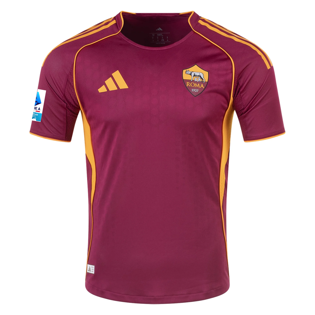 adidas Roma Authentic Matías Soulé Home Jersey w/ Serie A Patch 25/26 (Burgundy)