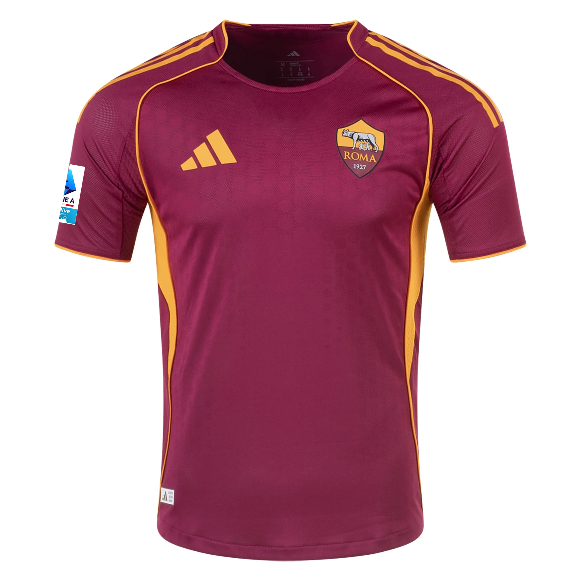 adidas Roma Authentic Leon Bailey Home Jersey w/ Serie A Patch 25/26 (Burgundy)