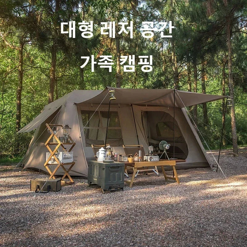 13㎡ Outdoor Camping Two Bedroom Family Tent