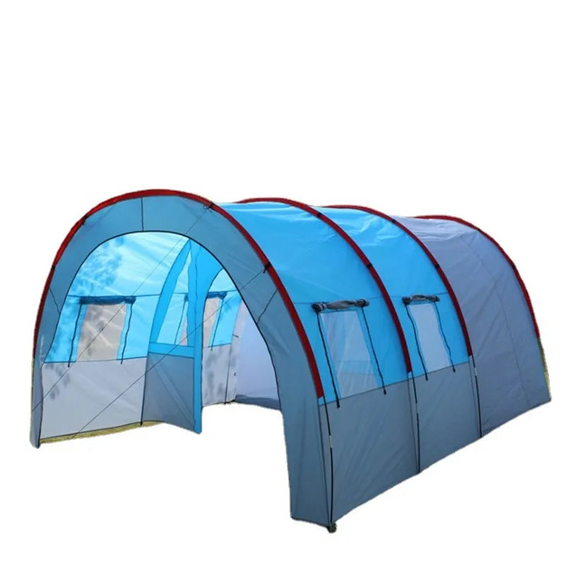 Outdoor Camping Tunnel Tent One Bedroom Two