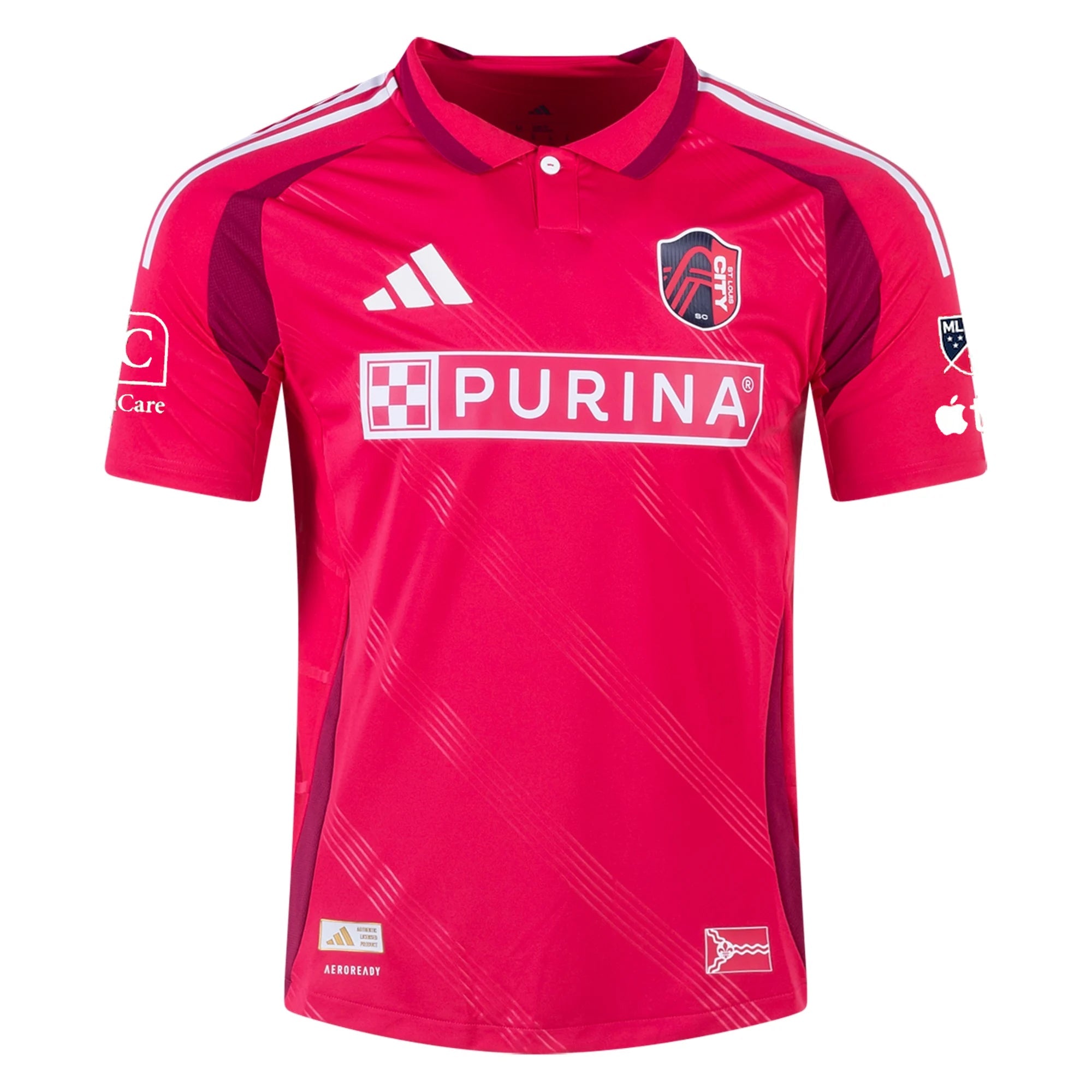 adidas Cedric Teuchert St. Louis FC Authentic Home Jersey 25/26 (Power Pink)