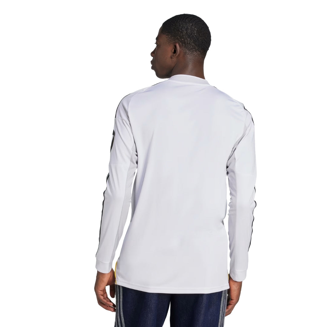 adidas Real Madrid Camavinga Long Sleeve Home Jersey w/ Intercontinental + Champions League Patches 25/26 (White)