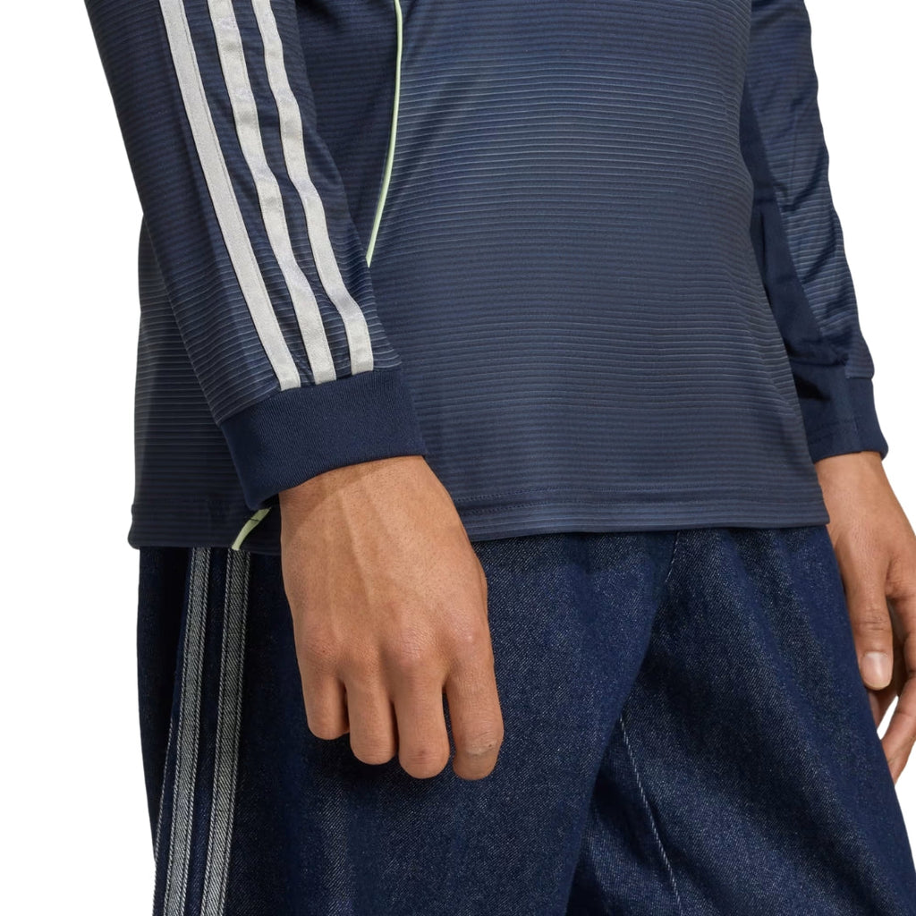 adidas Real Madrid Alaba Long Sleeve Away Jersey w/ Champions League Patches 25/26 (Legend Ink)