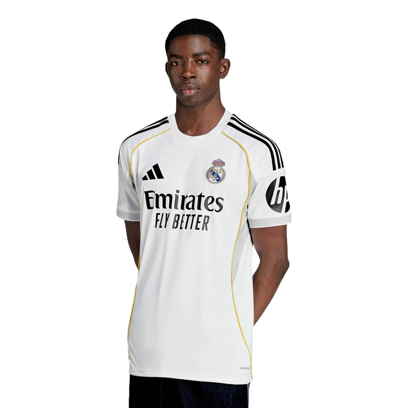 adidas Vini Jr. Real Madrid 25/26 Home Jersey w/ Champions League Patches (White)