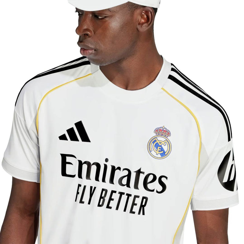 adidas Aurélien Tchouaméni Real Madrid 25/26 Home Jersey w/ Champions League Patches (White)